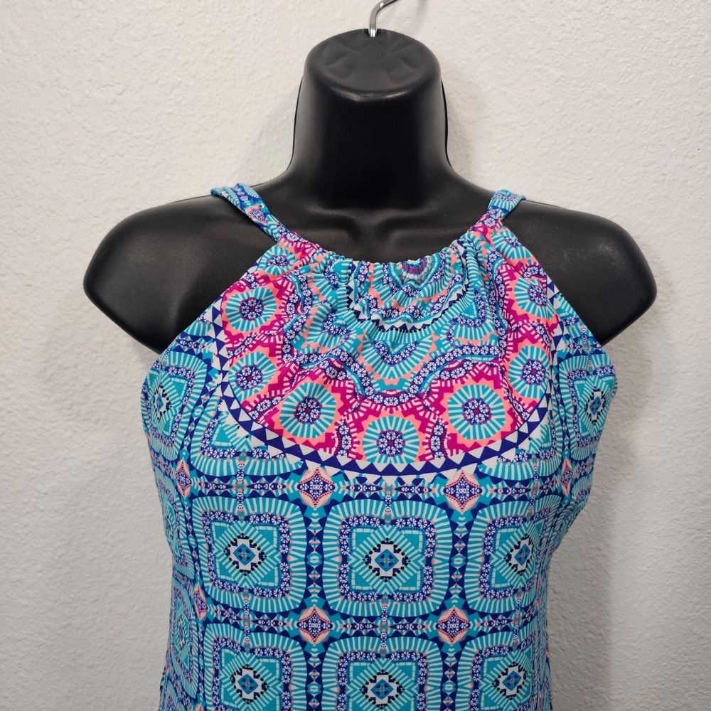 Athleta kokomo Women's All Over Print Swim Dress Size Medium - Picture 2 of 5